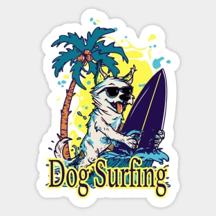 Dog surf 96009 Sticker